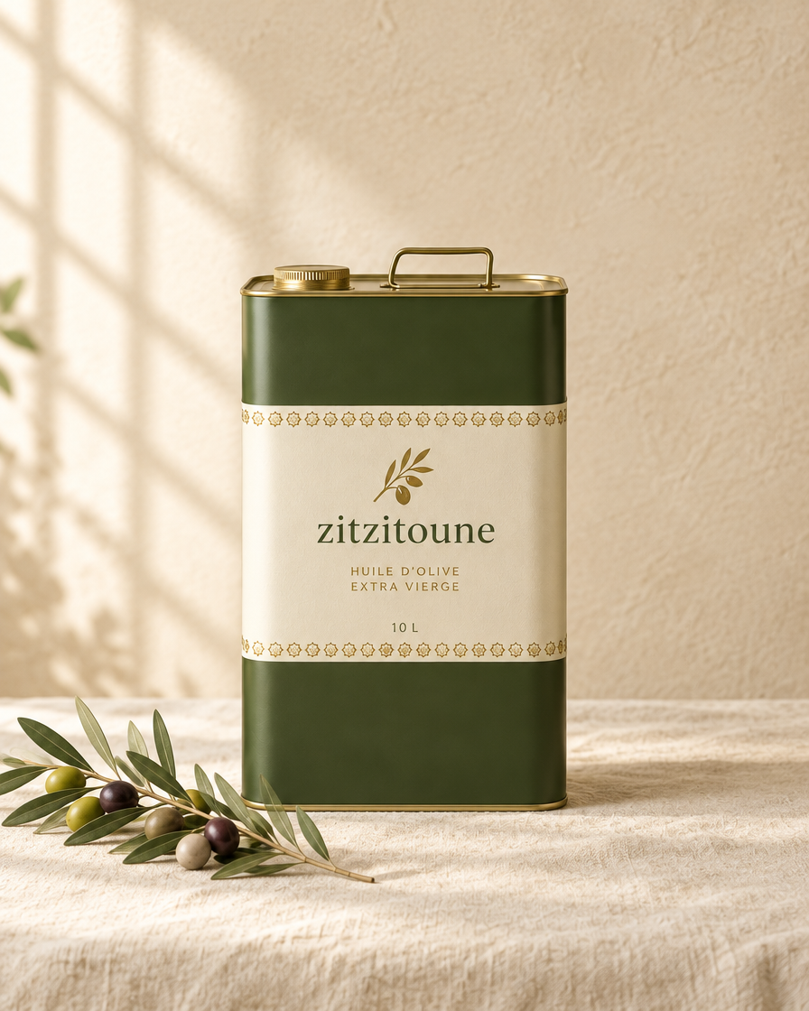 Bidon huile d'olive extra vierge ZitZitoune 10L