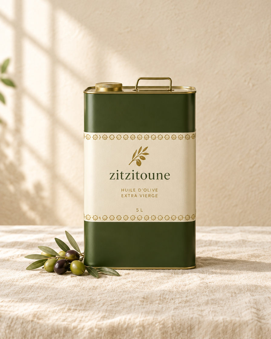 Bidon huile d'olive extra vierge ZitZitoune 5L